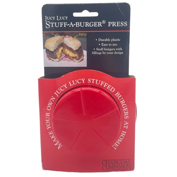 Stuff-A-Burger Press Jucy Lucy Charcoal Companion NEW! Barbecue BBQ Grill - Picture 3 of 10